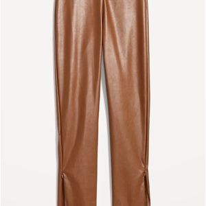 Extra High-Waisted Faux Leather Pants ON